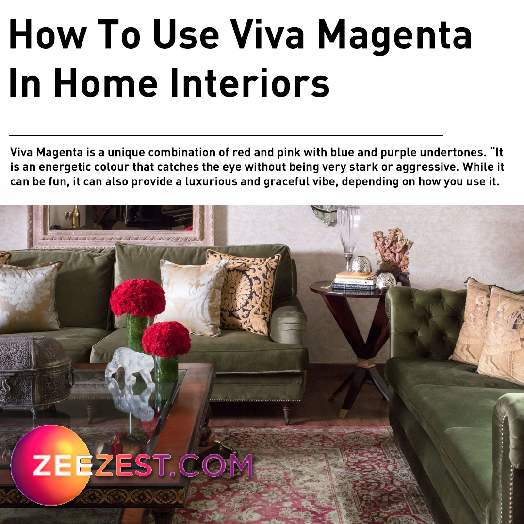 Using Viva Magenta in Home Decor